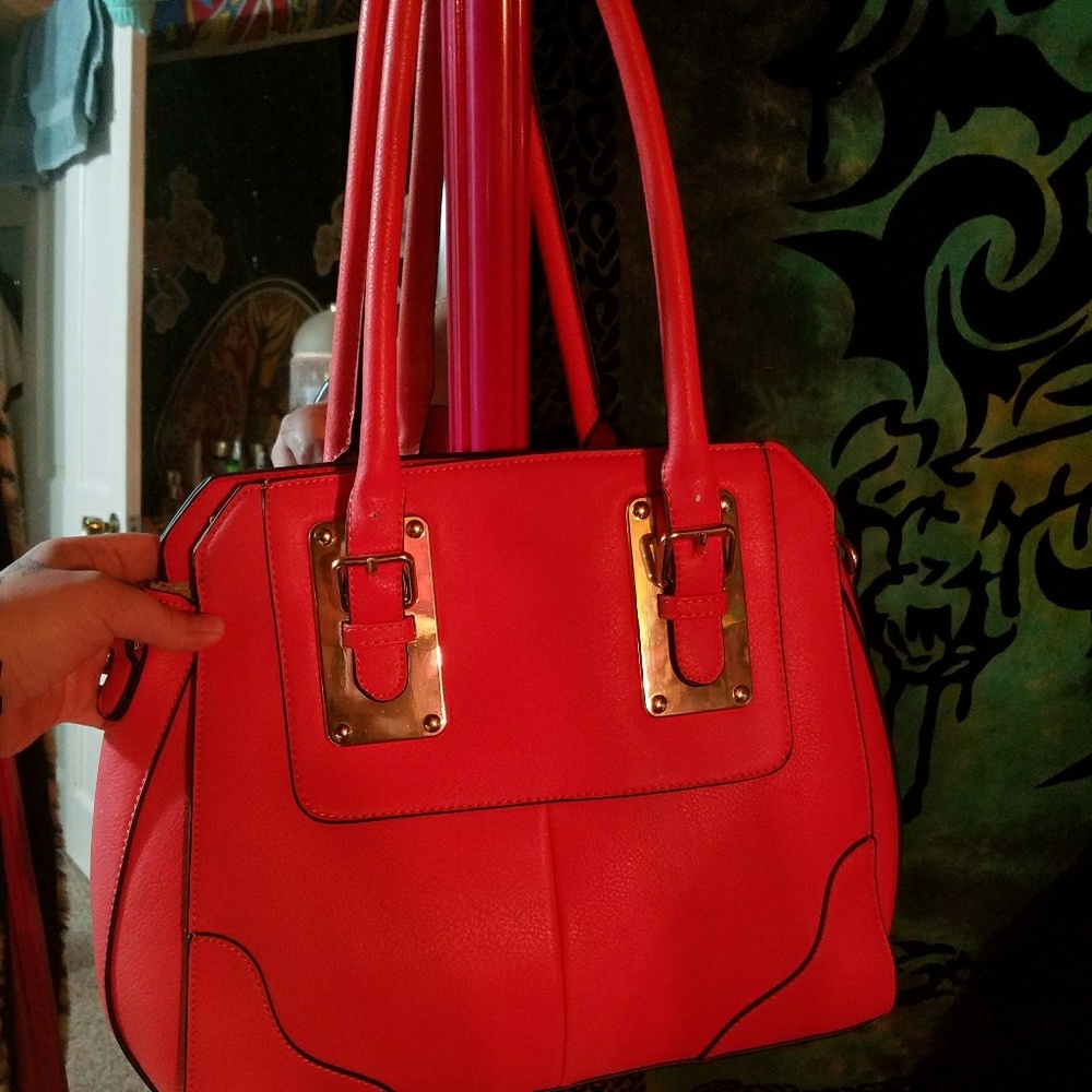 Pink and gold Purse